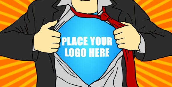 Videohive Superhero Cartoon Logo 9001444
