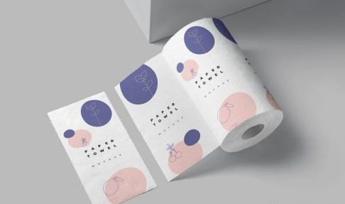 CreativeMarket - Kitchen Tissue Paper Roll Mockups 6843975