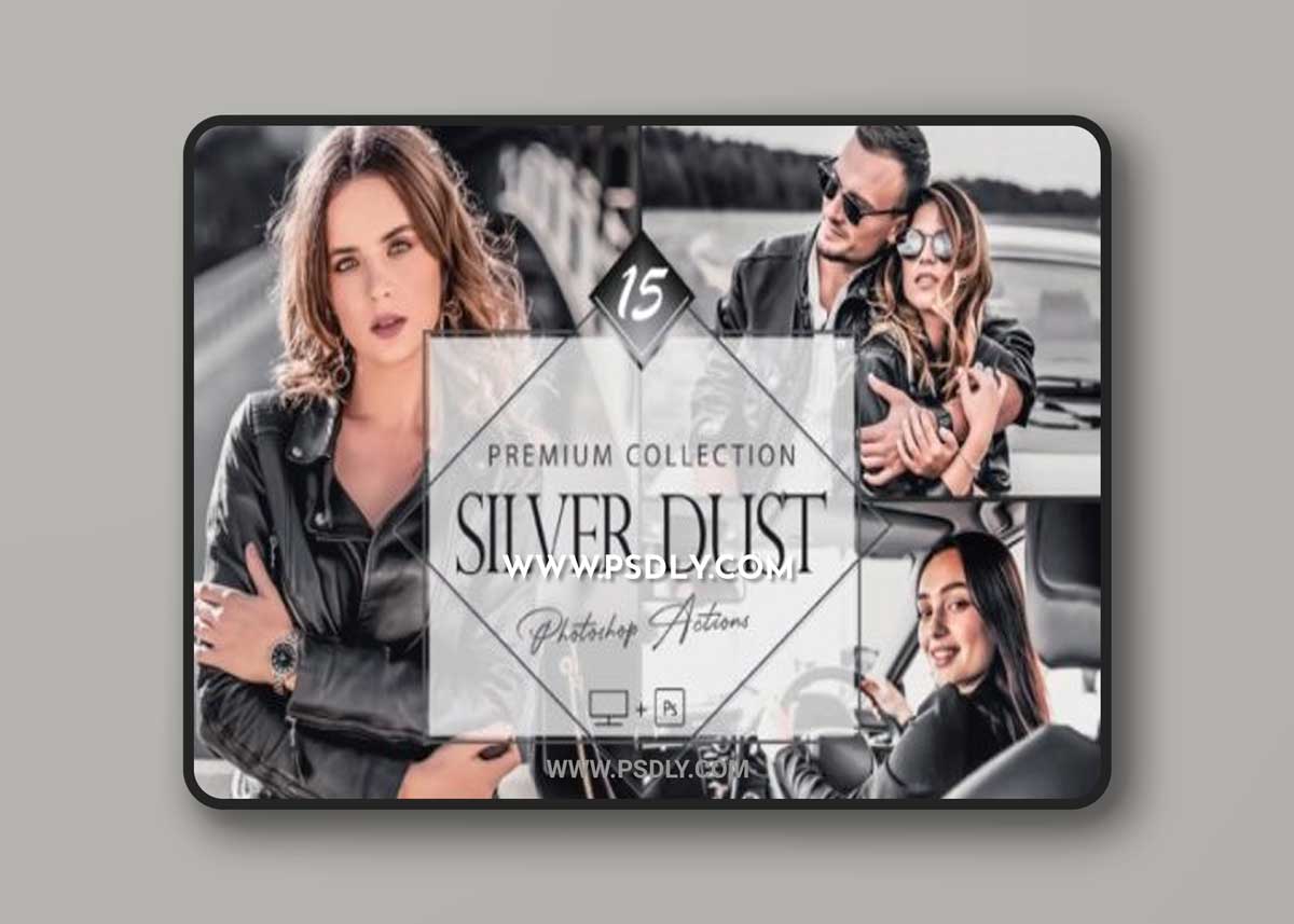 15 Silver Dust Photoshop Actions