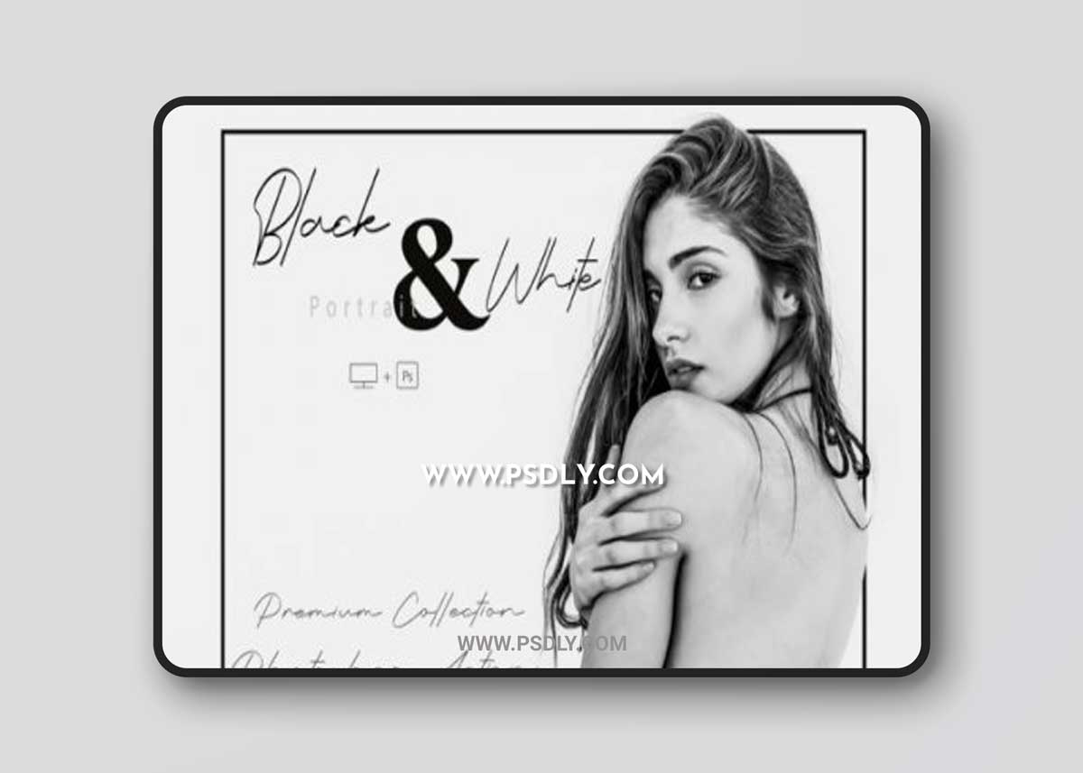20 Black & White Portrait Photoshop