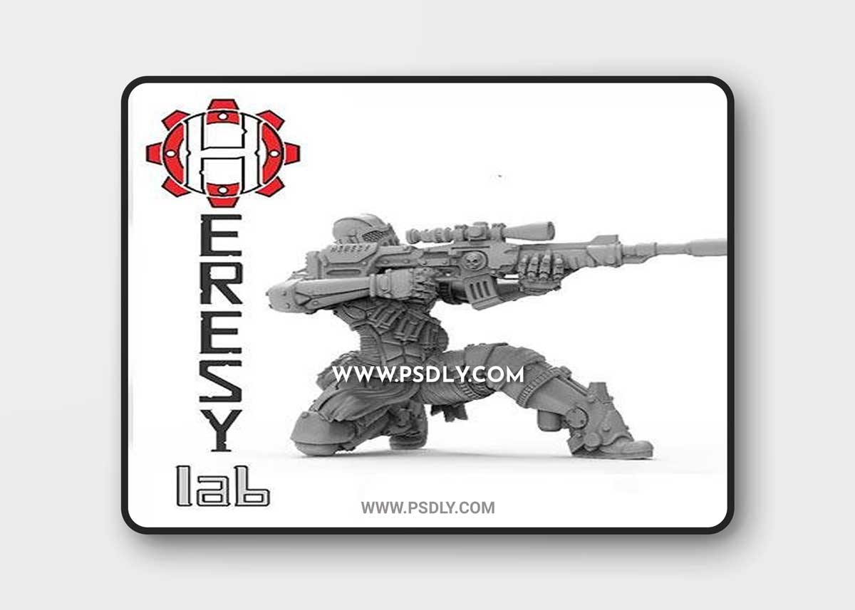 3D Print Models Black Phoenix Female Assassin Heresylab