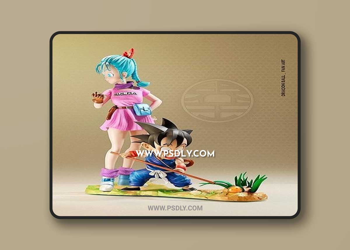 3D Print Models Dragon Ball Statue - Goku and Bulma