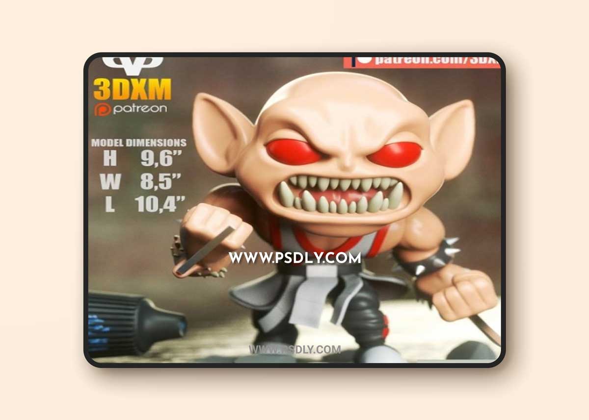 3DXM - Baraka Chibi 3D Model