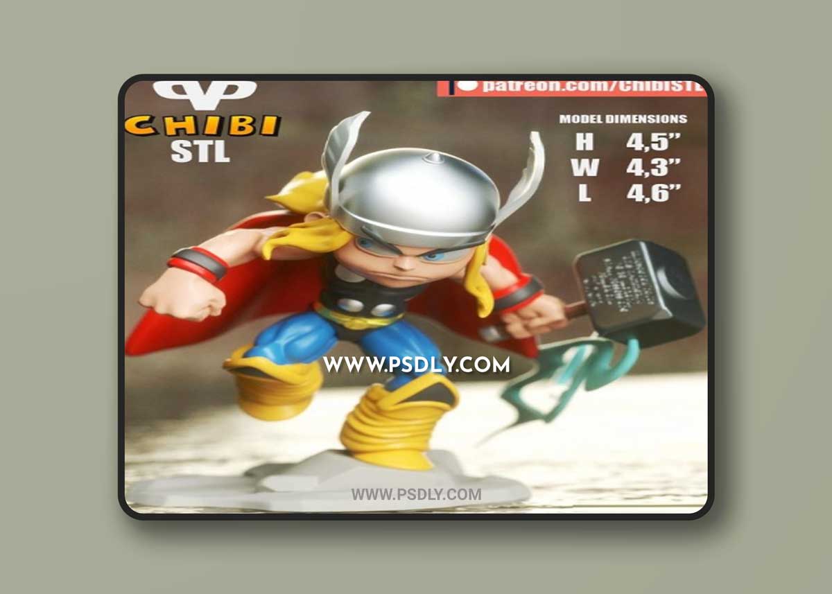 3DXM - Thor Chibi (Marvel) 3D Model