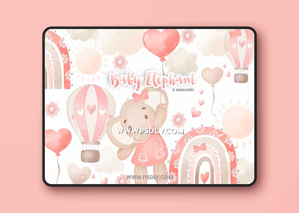 Baby Girl Elephant design DS99CZB