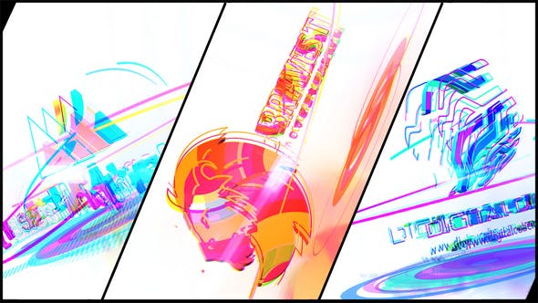 Videohive Color Stripes 3D Logo Reveal 36128159