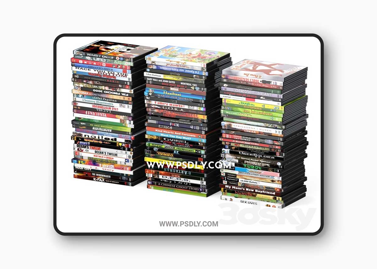 DVD discs 100pcs 3D Model