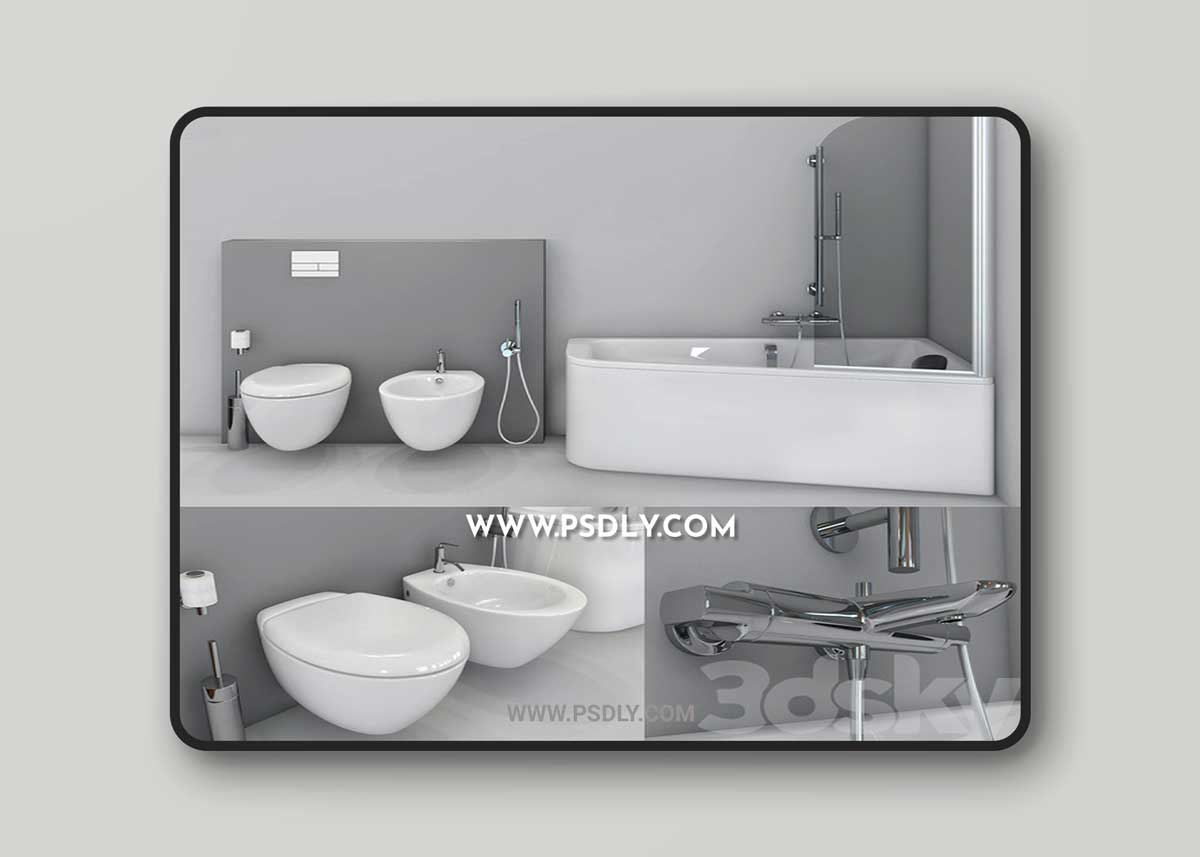 Jacob Delafon. Bath Odeon Up, toilet and bidet Presquile