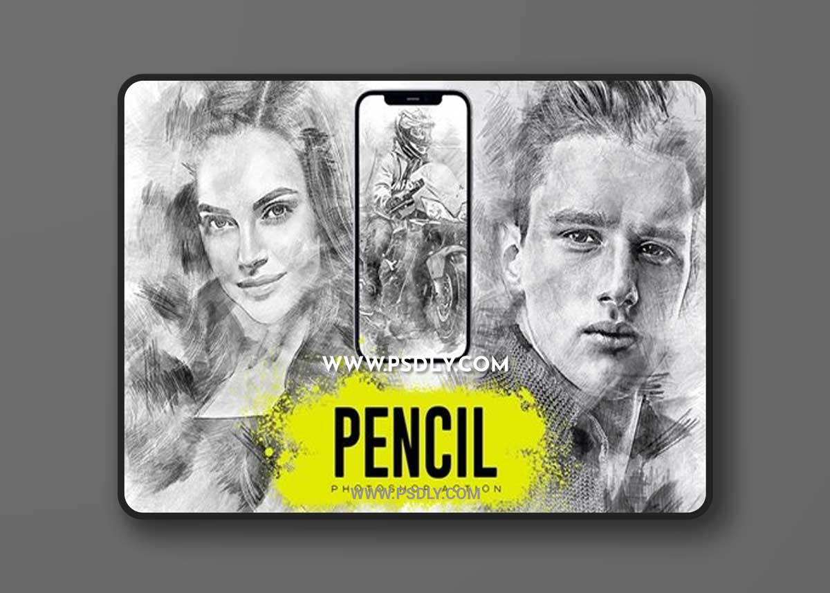Pencil Photoshop Action