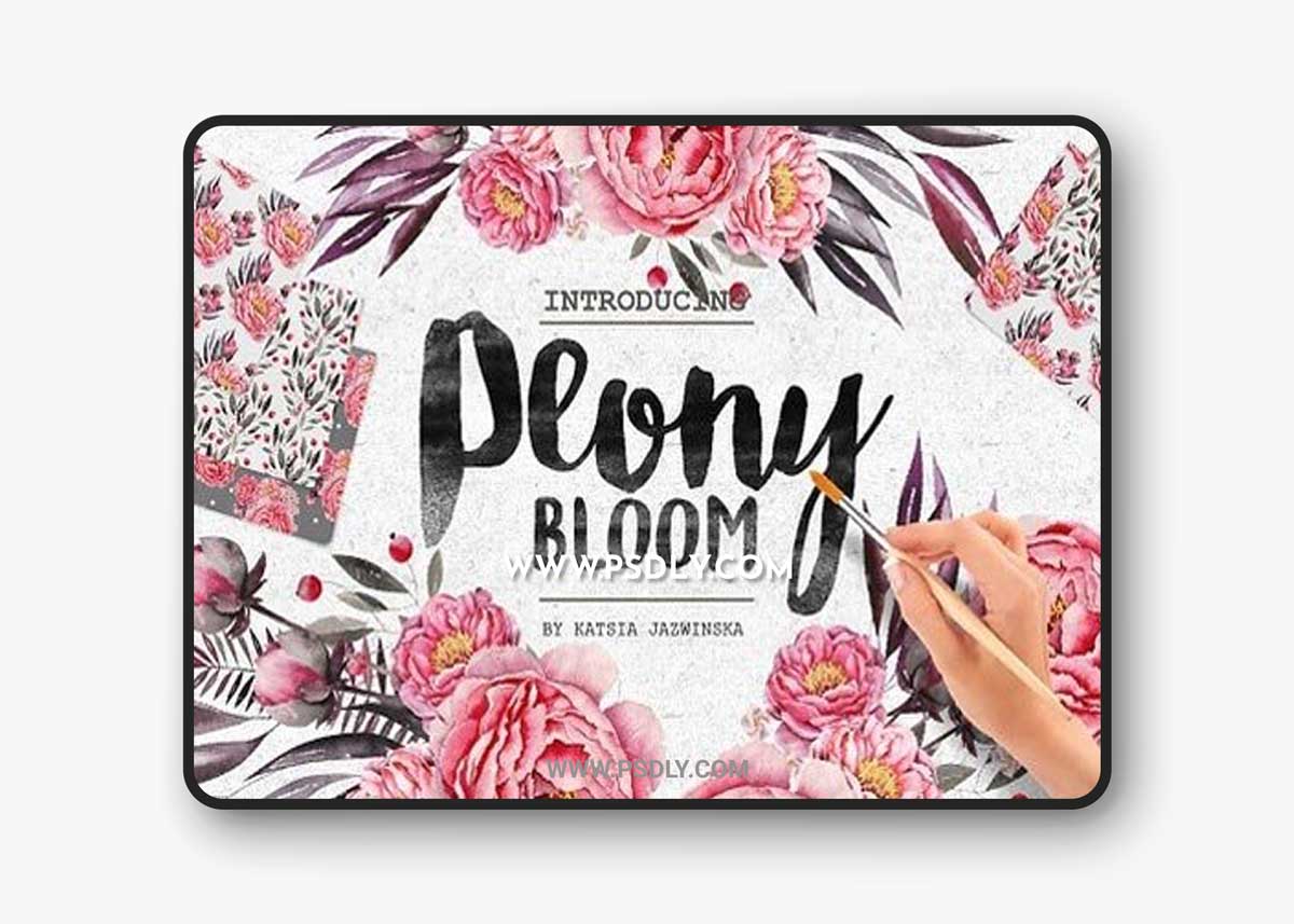 Peony BLOOM Watercolor Set