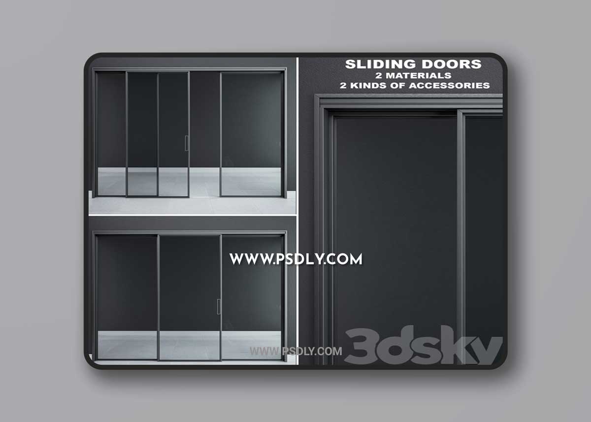 Rimadesio Velaria Sliding Doors 3D Model