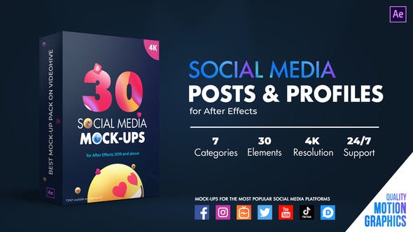 Videohive - Social Media Posts & Profiles - 35497768