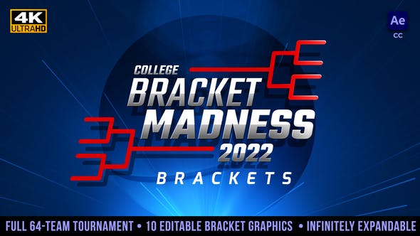 Videohive College Basketball Bracket Madness Tournament Brackets 36138582