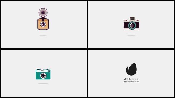 Videohive Photography Flat Logo Opener 10697842