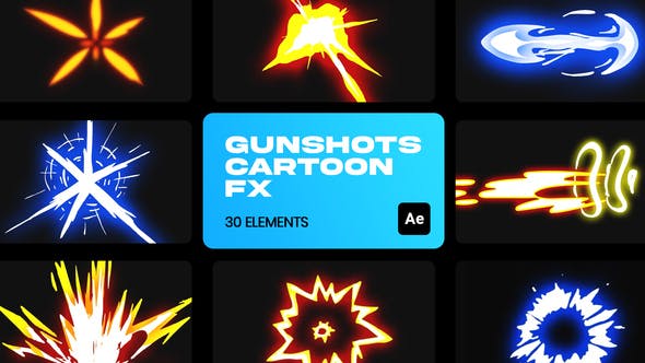 Videohive Gunshot Cartoon VFX for After Effects 36189623
