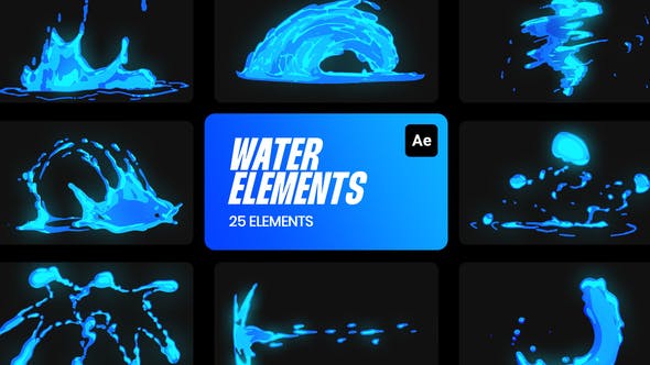Videohive Water Cartoon FX for After Effects 36189143