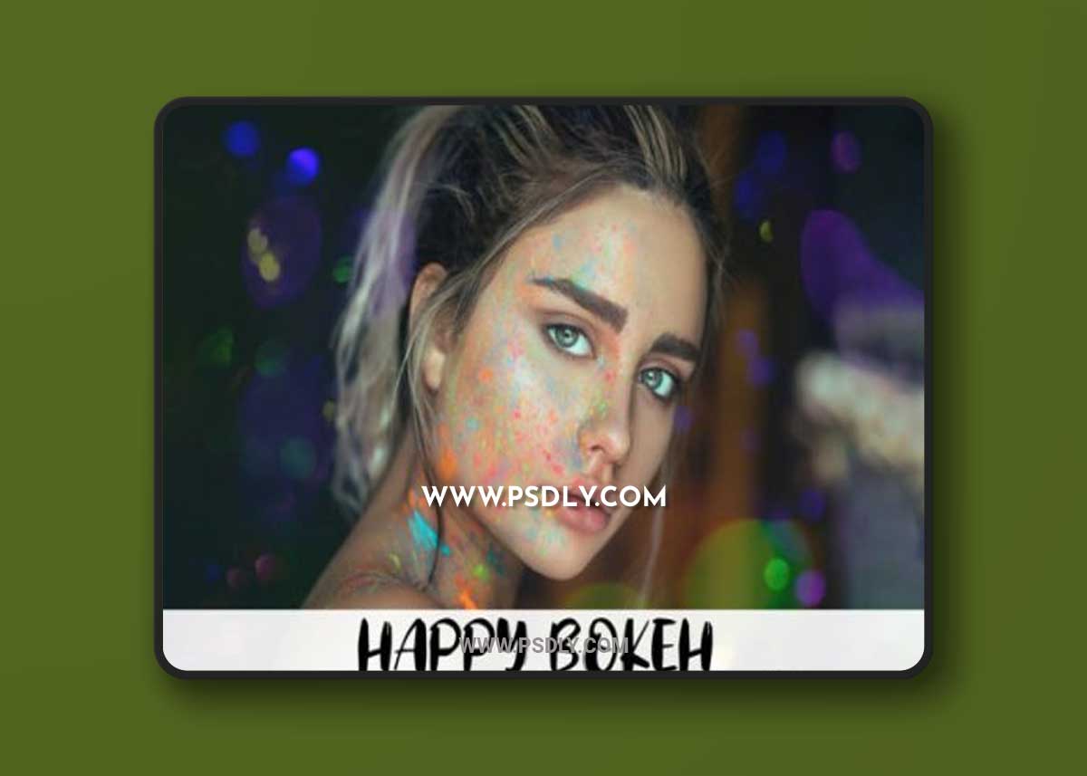 125 Happy Color Bokeh Overlays