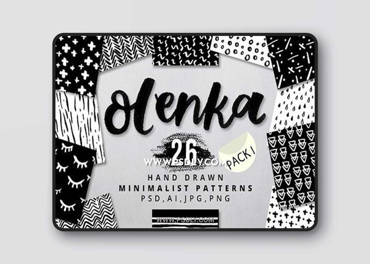 26 Hand Drawn Minimalist Patterns