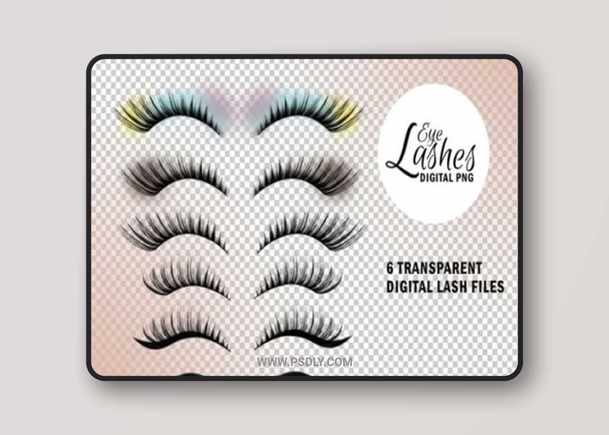 Beauty Makeup Digital Eyelash PNG