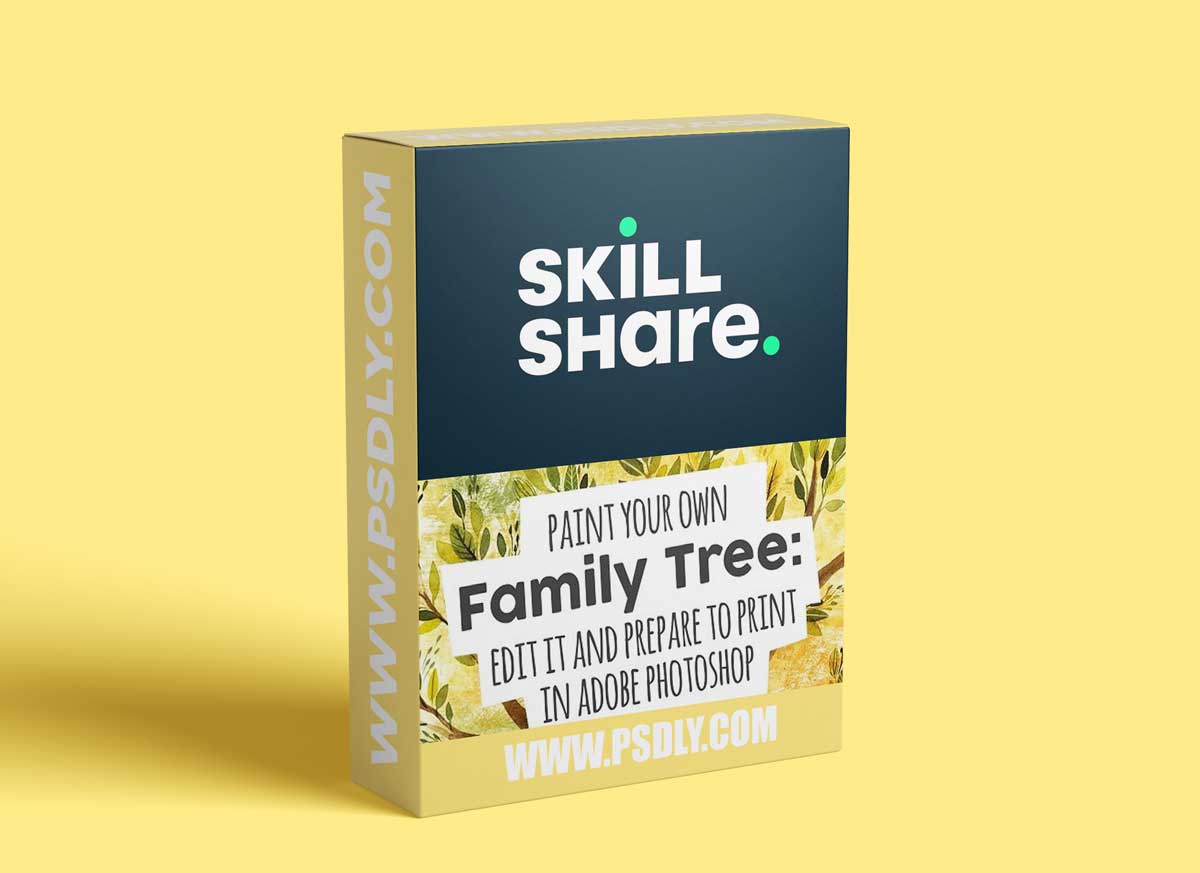 Create a Family Tree! Paint it with Watercolors, Edit with Adobe Photoshop and Prepare it to Print!