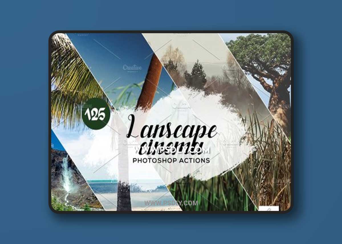 CreativeMarket - 125 Landscape Cinema Photoshop Actions 3934728