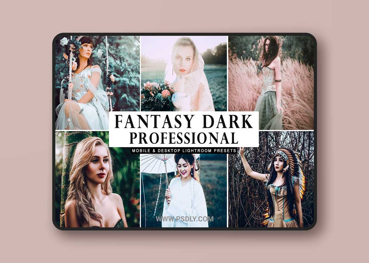 CreativeMarket - Fantasy Dark Professional Lightroom Presets 3983301