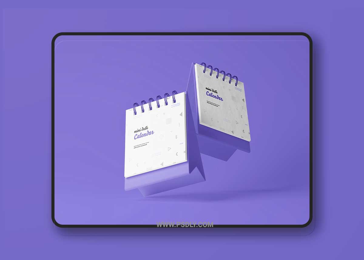CreativeMarket - Mini Desk Calendar Mockup 6706176
