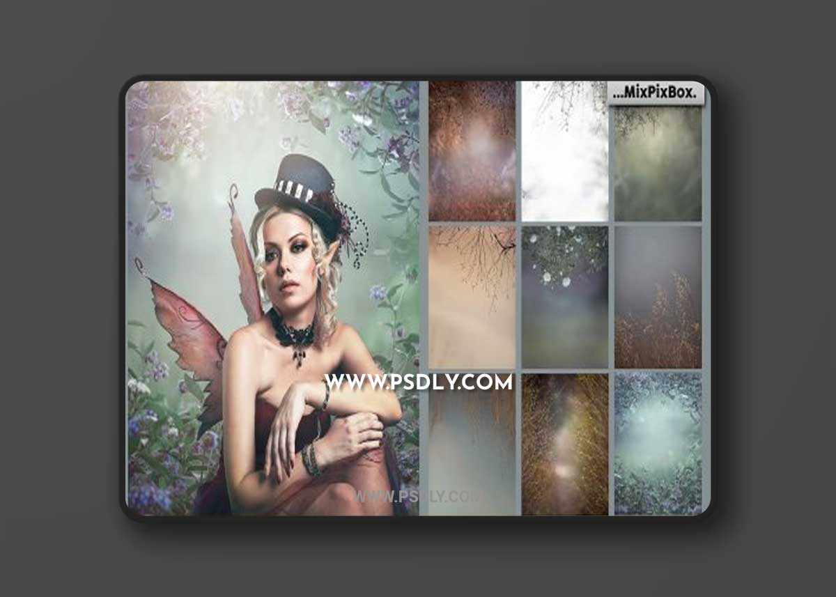 CreativeMarket - Mysterious Portrait Backgrounds 5814886