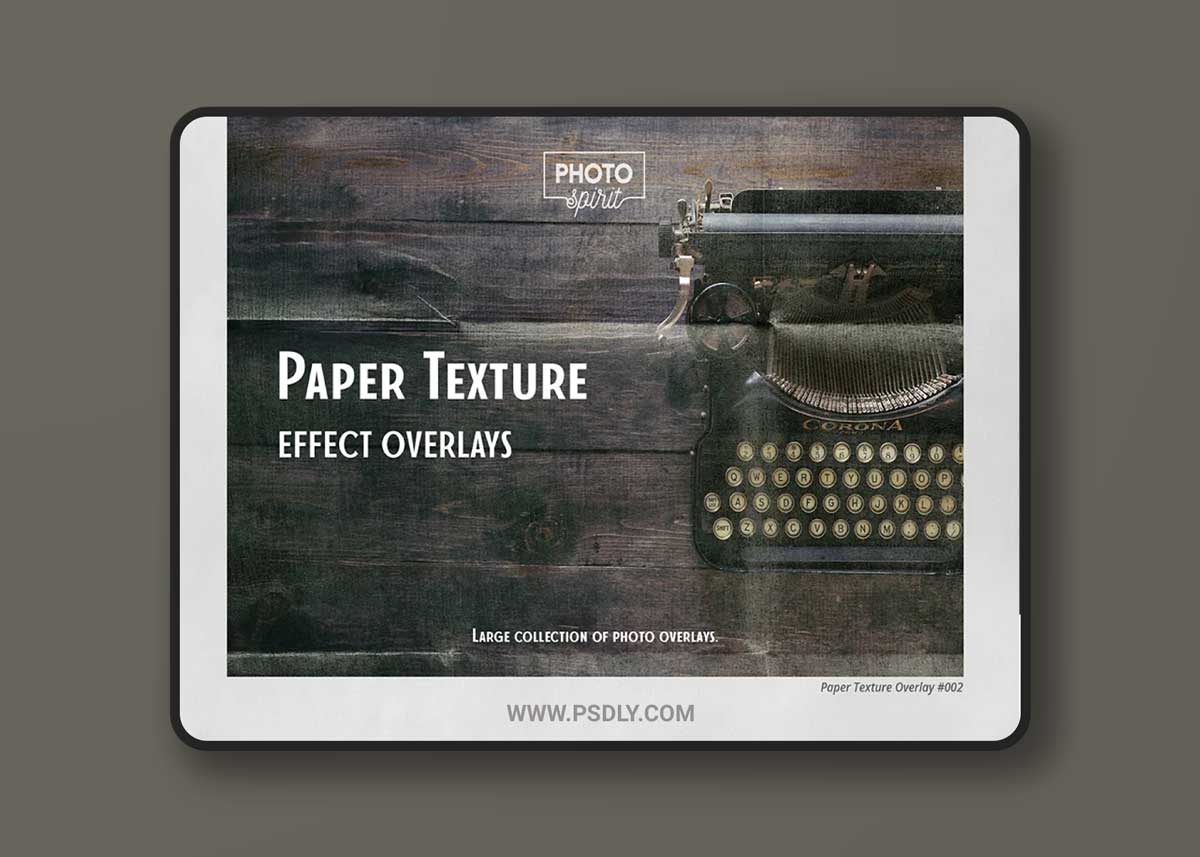 CreativeMarket - Paper Texture Effect Overlays 6916337