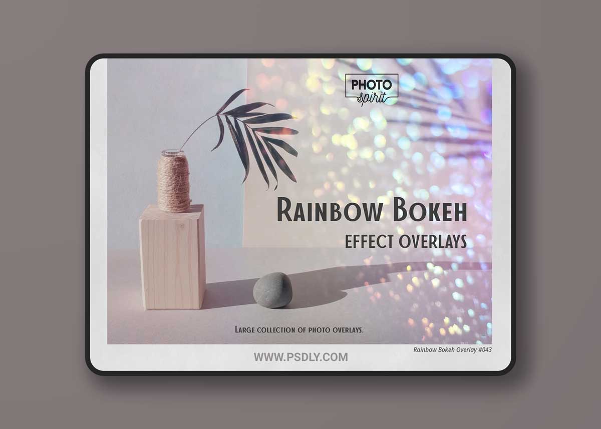 CreativeMarket - Rainbow Bokeh Effect Overlays 7006801