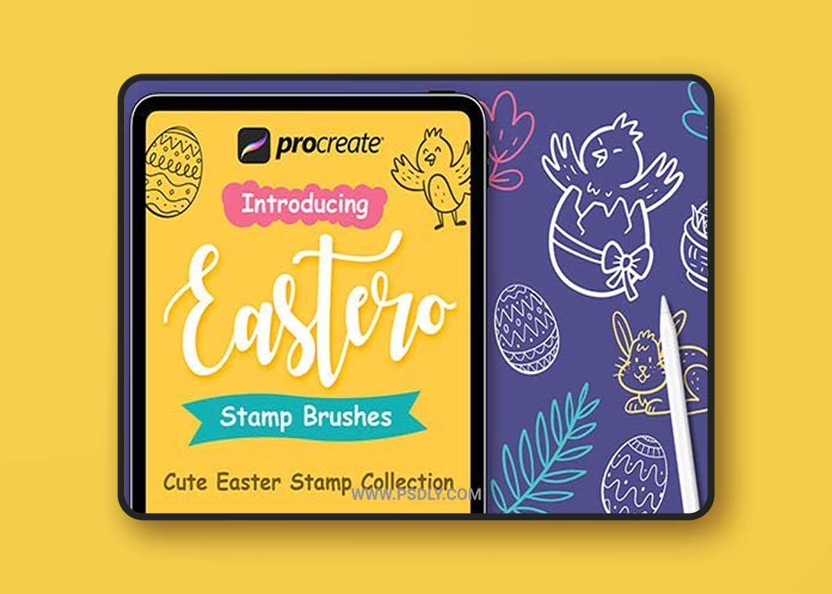 Easter Stamp - Procreate Brushes