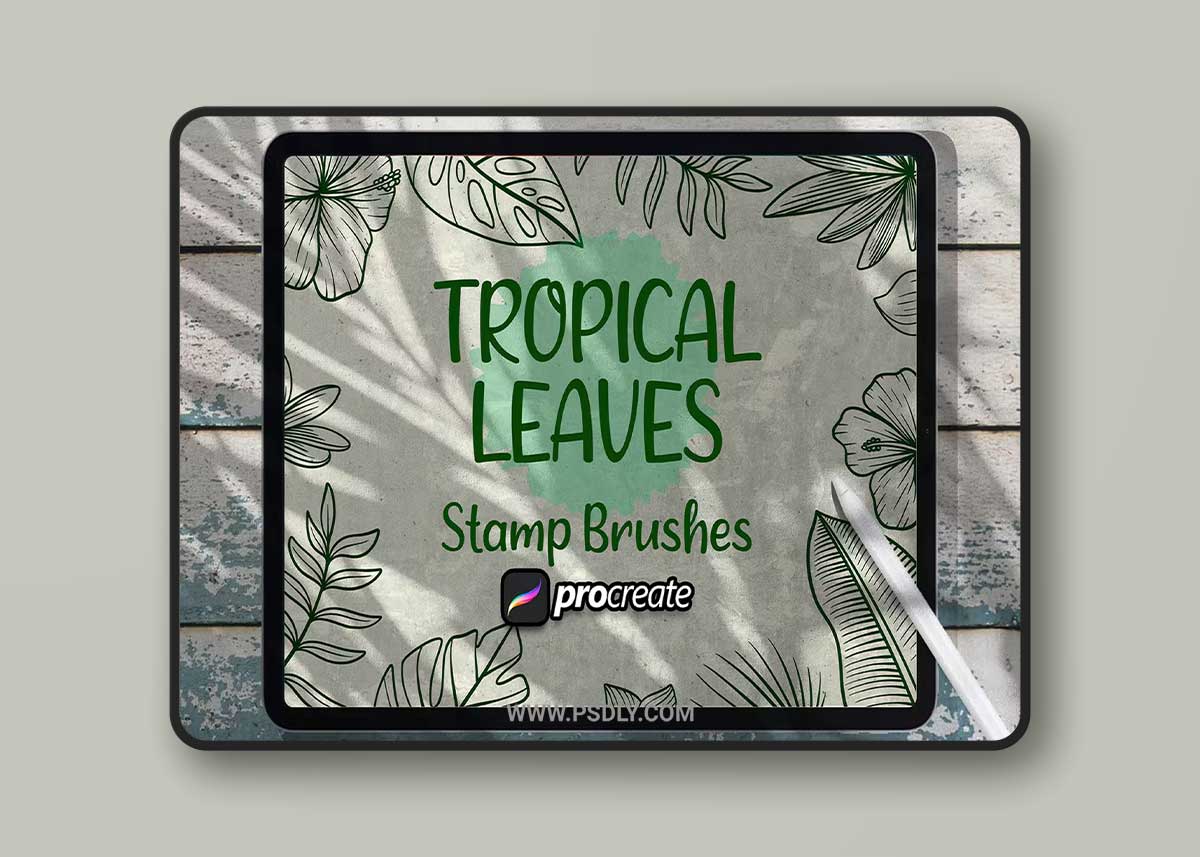 Tropical Leaves Brush