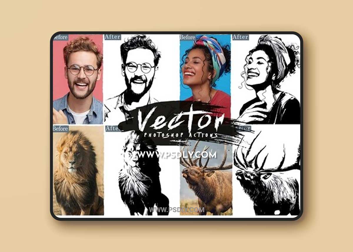 Vector Painting Photoshop Action