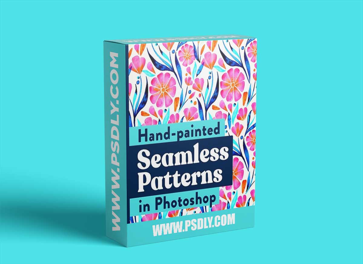 Watercolor a Seamless Pattern: Surface Design in Adobe Photoshop for Print-On-Demand