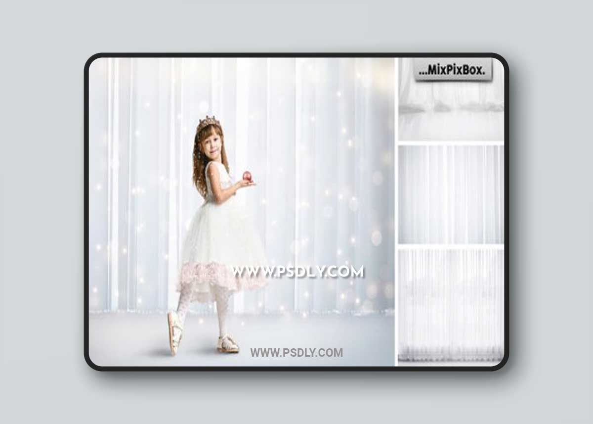 White Sheer Curtain Backgrounds