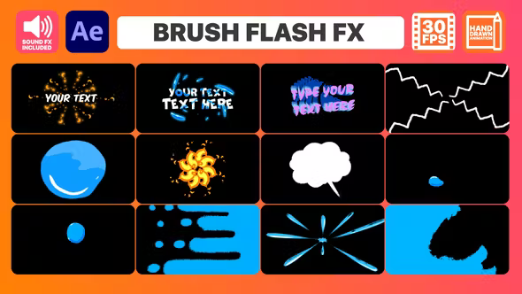 Videohive Brush Flash FX for After Effects 36489941