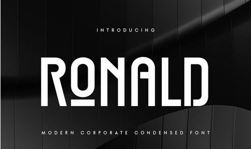 Ronald - Modern Corporate Condensed Font