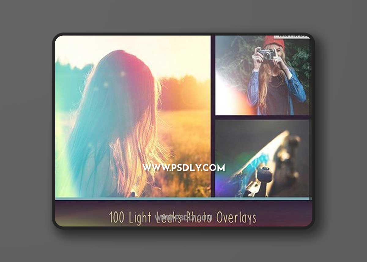 100 Light Leaks Overlays