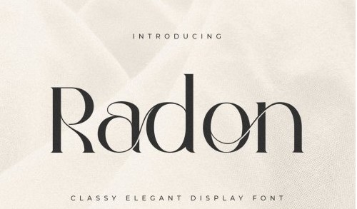 Radon - Classy Elegant Display Font