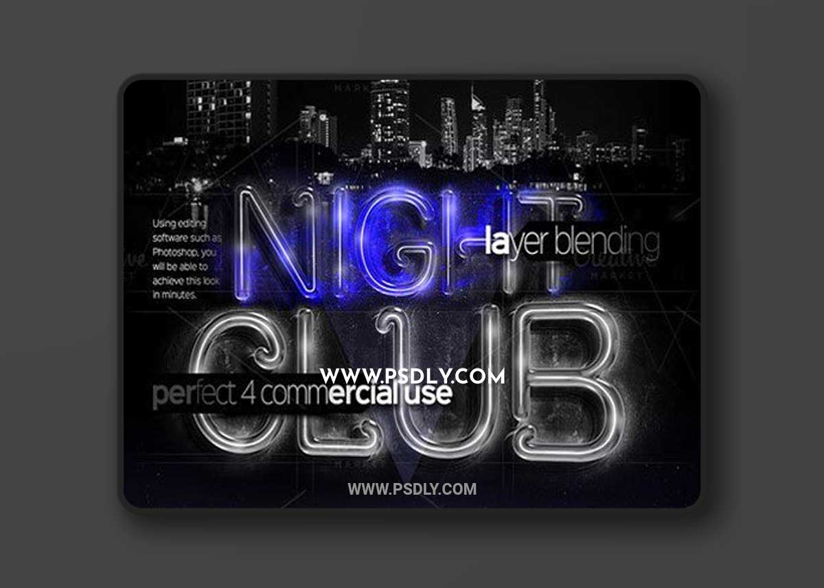 26 Realistic Neon Alphabet Letters