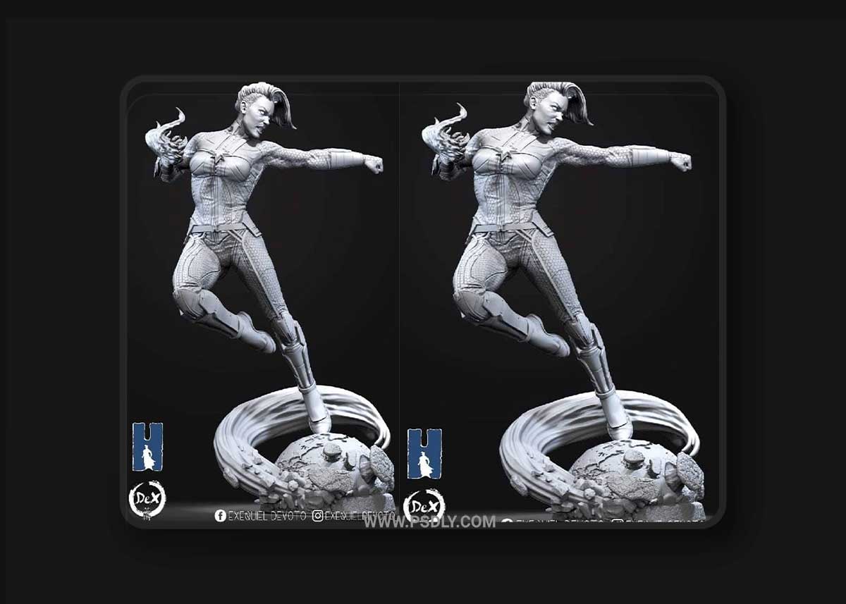 3D Print Models Captain Marvel