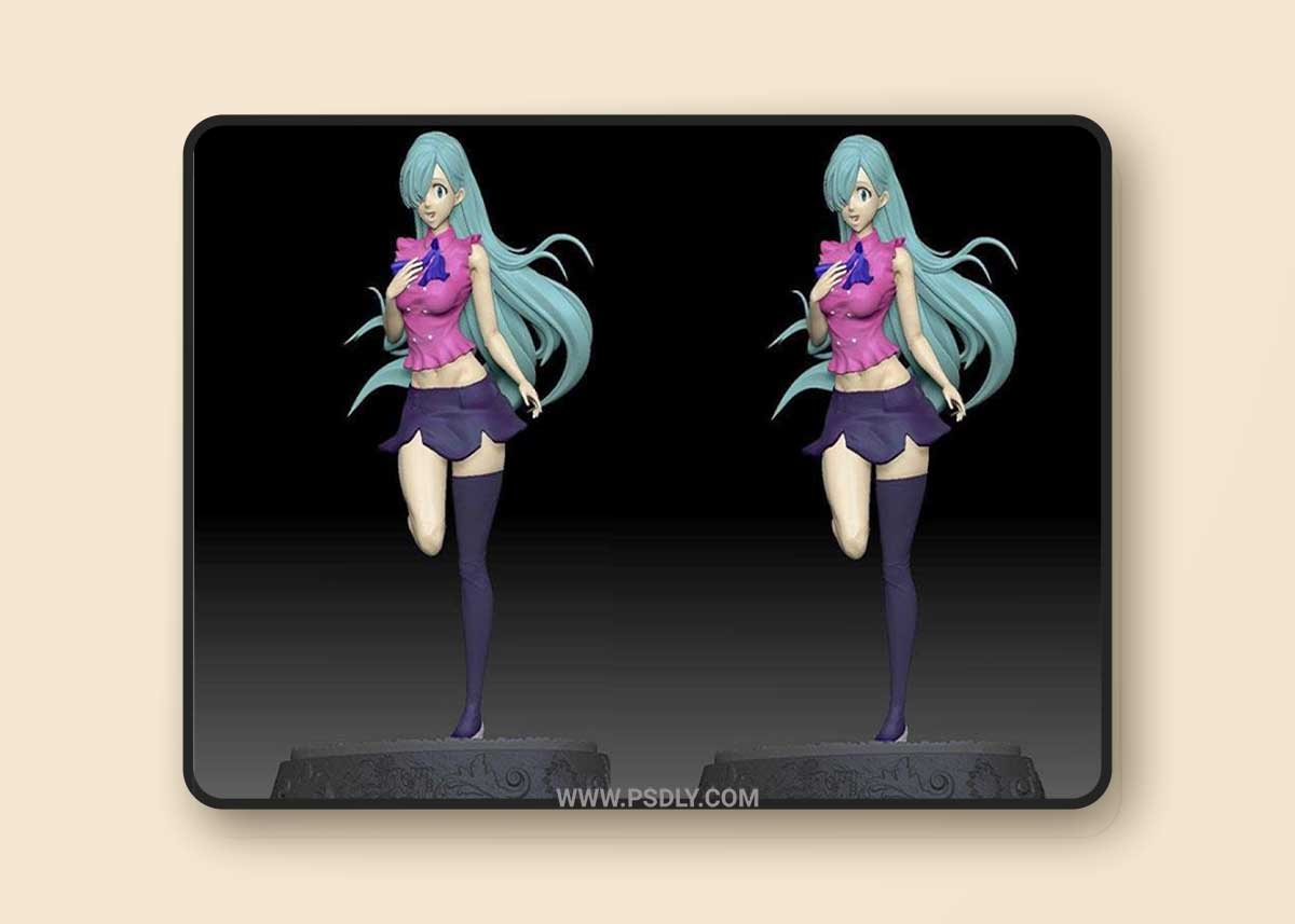 3D Print Models Elizabeth Liones (Seven Deadly Sins)
