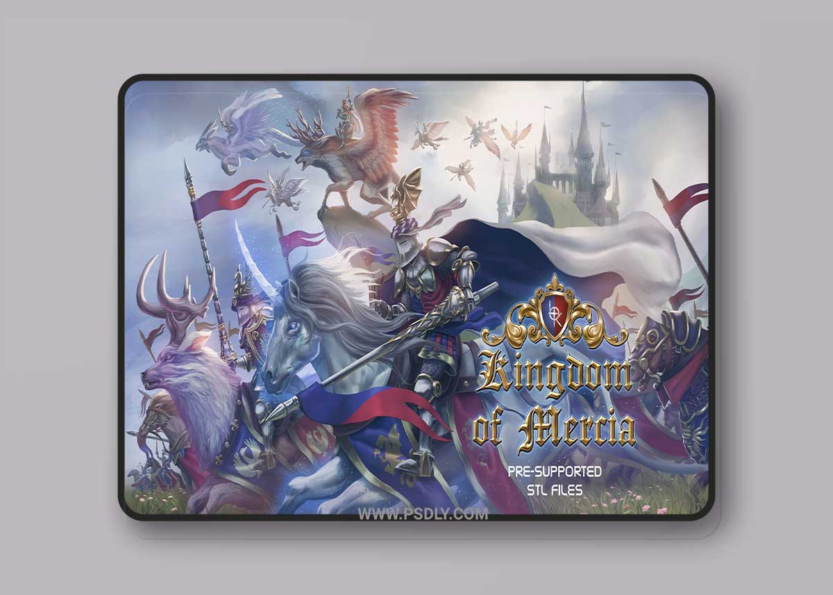 3D Print Models Kickstarter - Kingdom of Mercia Stretch Goals Alternative Mounts