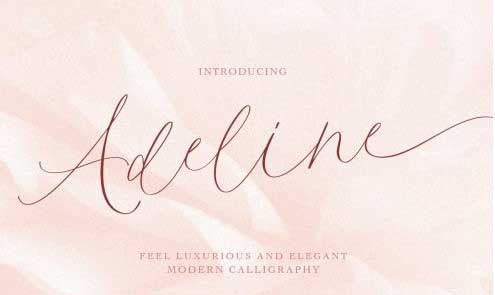 Adeline - Modern Light Calligraphy