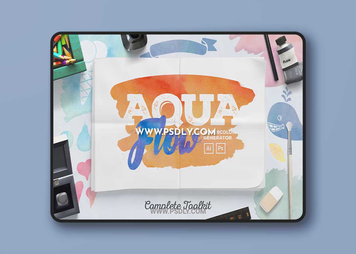 AquaFlow Watercolor Generator