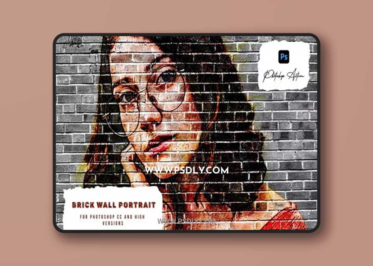 Brick Wall Portrait Photoshop Action