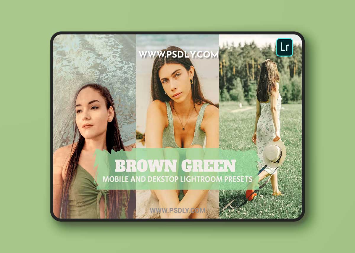 Brown Green Lightroom Presets Dekstop and Mobile