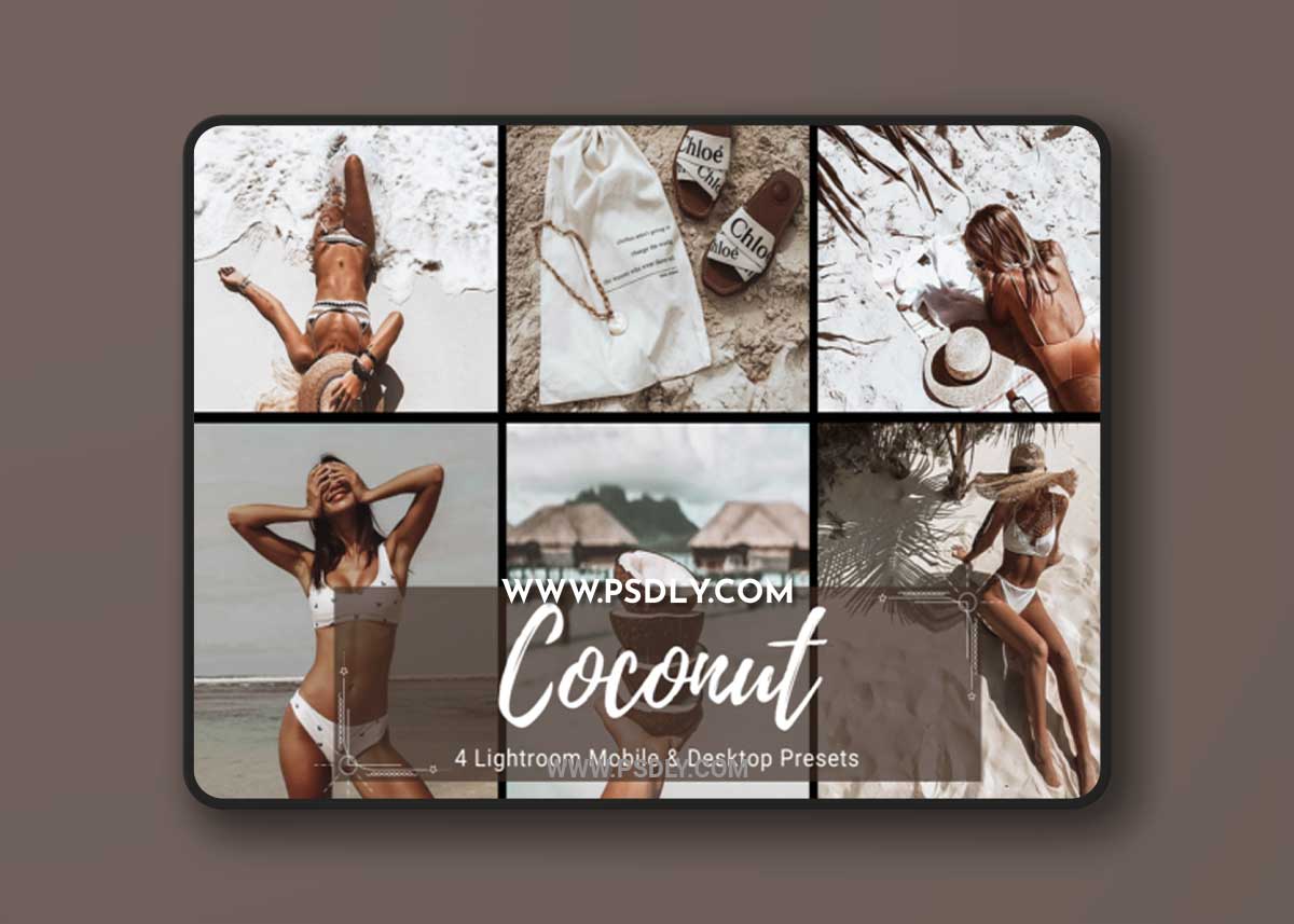 Coconut Beach Tan Skin Lightroom Presets