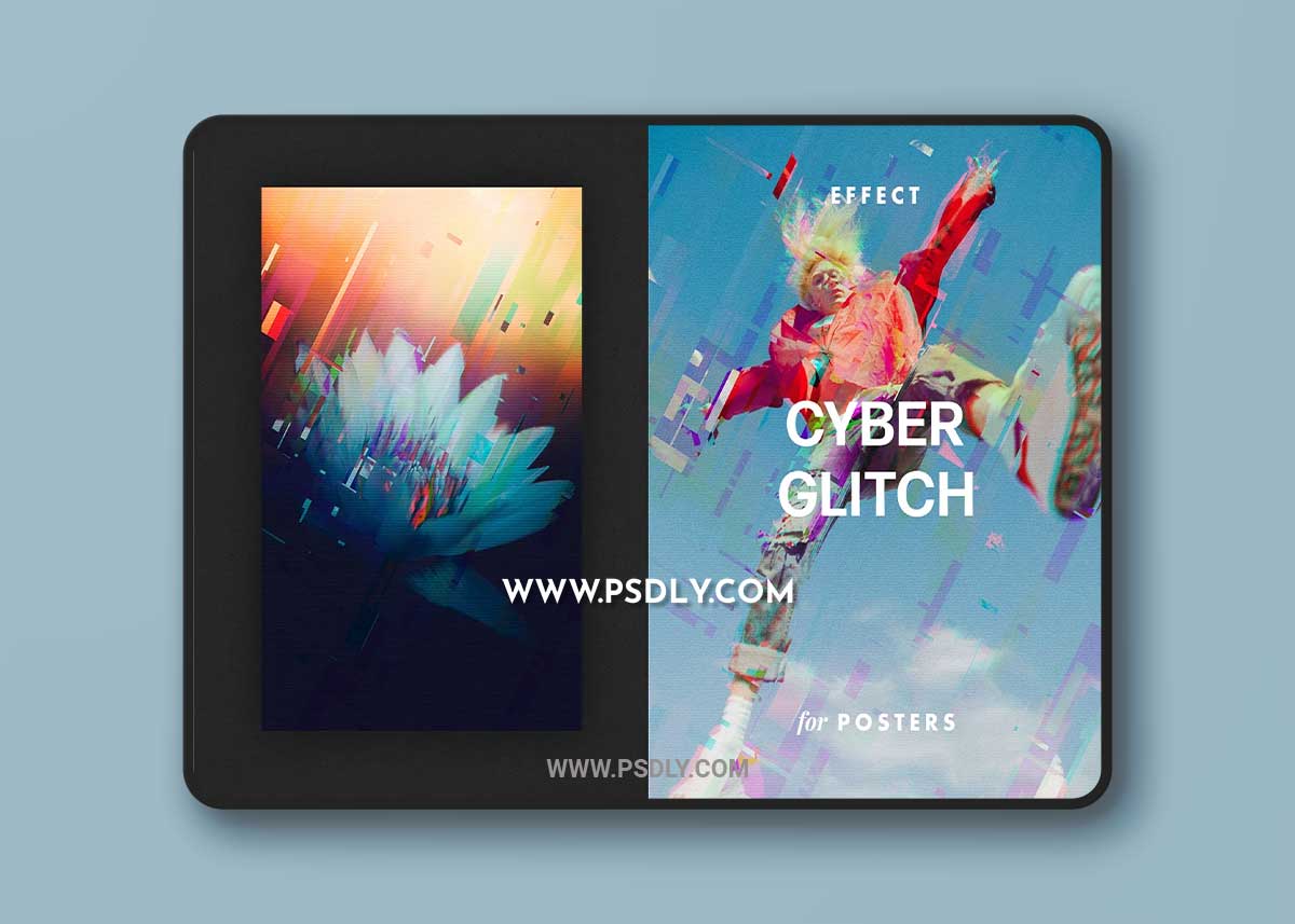 CreativeMarket - Cyber Glitch Effect for Posters 7158293