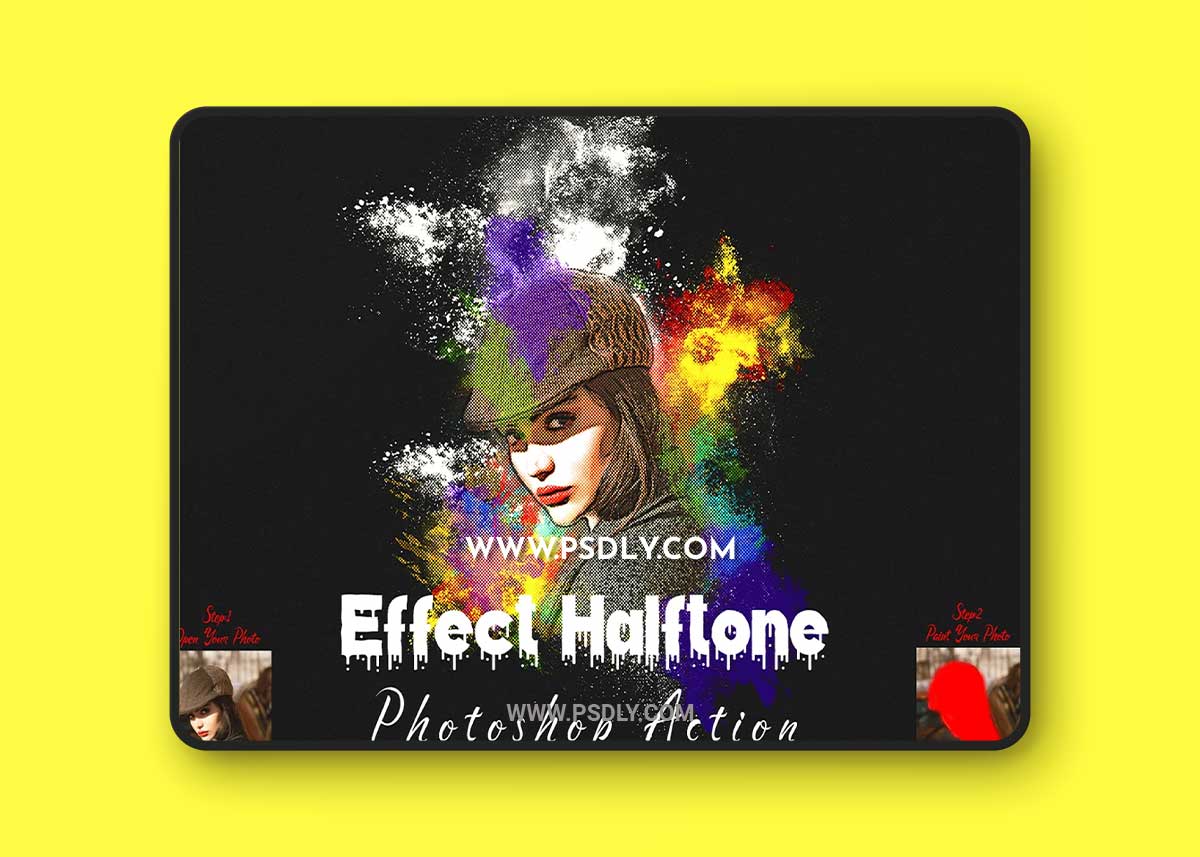 CreativeMarket - Effect Halftone Photoshop Action 7175898